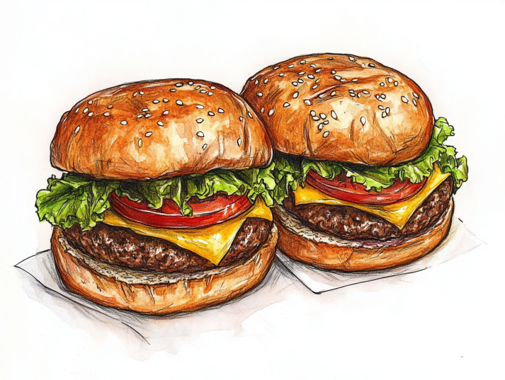 2 burgers